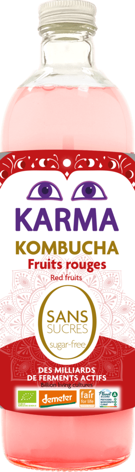 Kombucha sans sucres Kombucha sans sucres Fruits Rouges